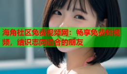 海角社区免费视频网：畅享免费短视频，结识志同道合的朋友