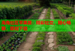 海角社区苹果版：精彩社交，随心畅聊，即刻下载