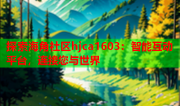 探索海角社区hjca1603：智能互动平台，连接您与世界