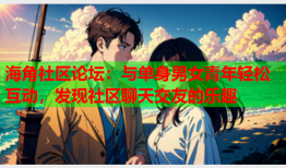海角社区论坛：与单身男女青年轻松互动，发现社区聊天交友的乐趣