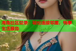 海角社区登录：轻松连接邻里，畅享生活服务